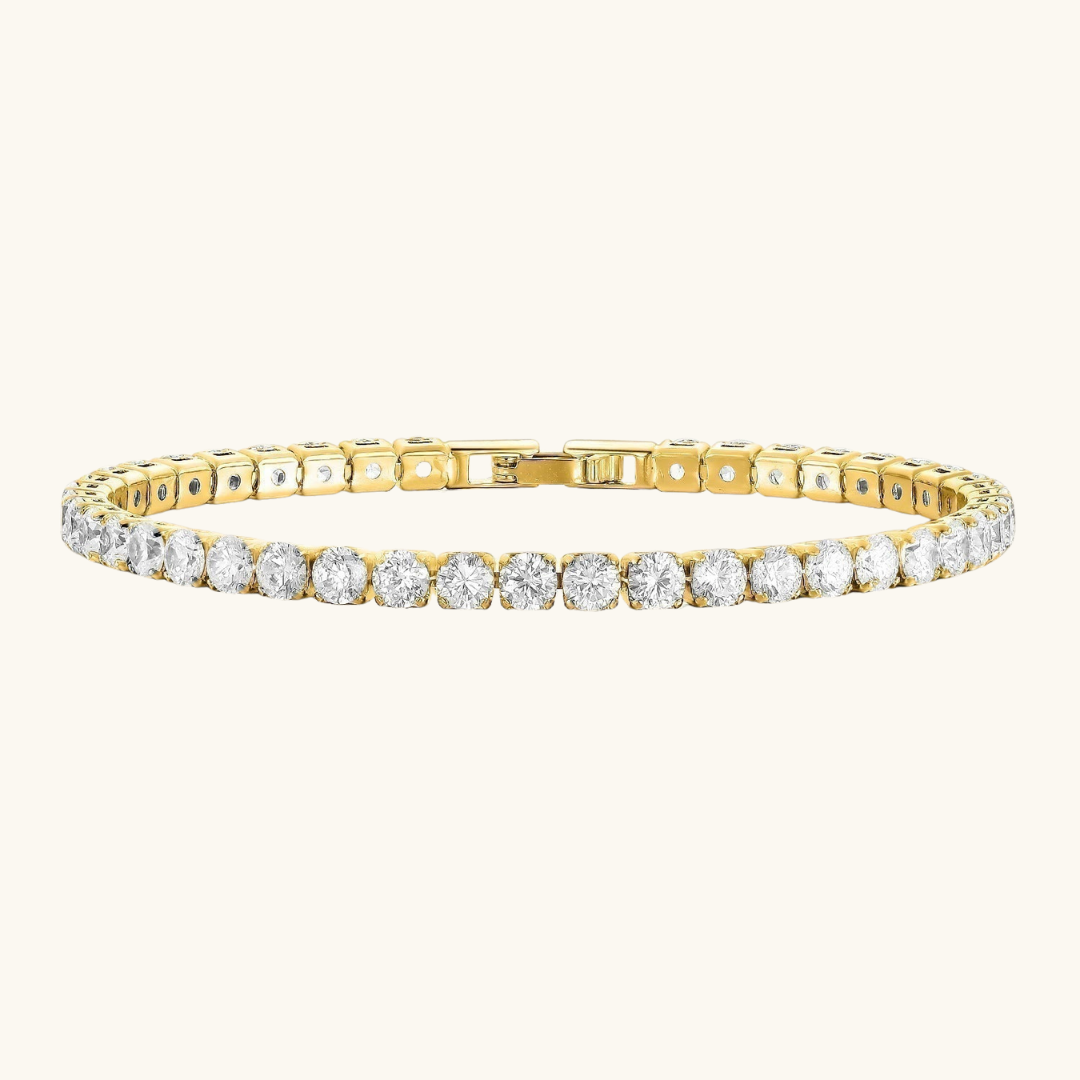 Gold Crystal Tennis Bracelet