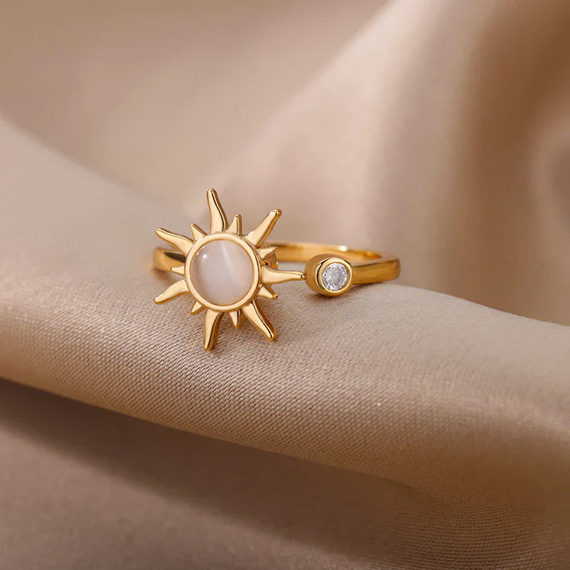 Calming Sun Spinner Ring - 87% Feel Relief Within Minutes