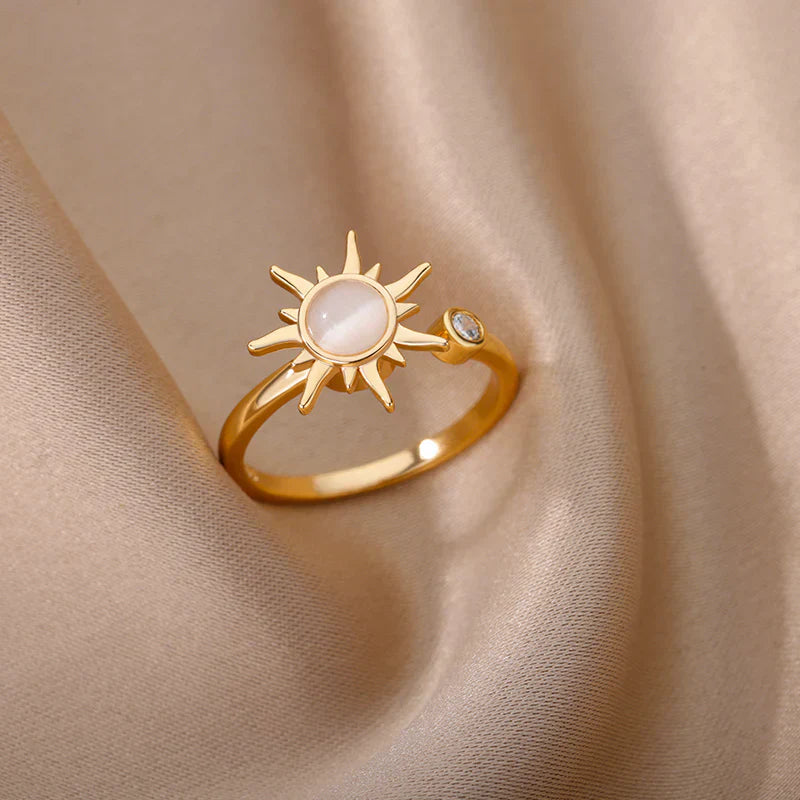 Calming Sun Spinner Ring - 87% Feel Relief Within Minutes