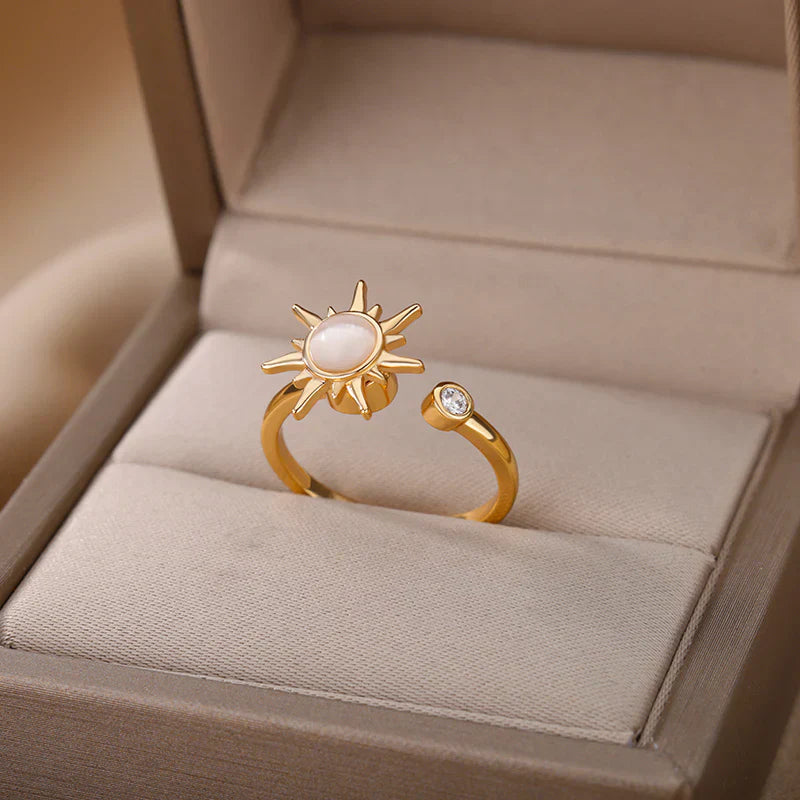 Calming Sun Spinner Ring - 87% Feel Relief Within Minutes