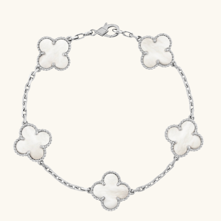 Delicate White Bracelet Set
