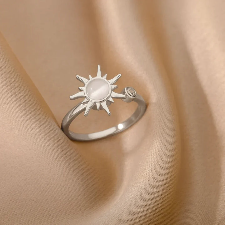 Calming Sun Spinner Ring - 87% Feel Relief Within Minutes