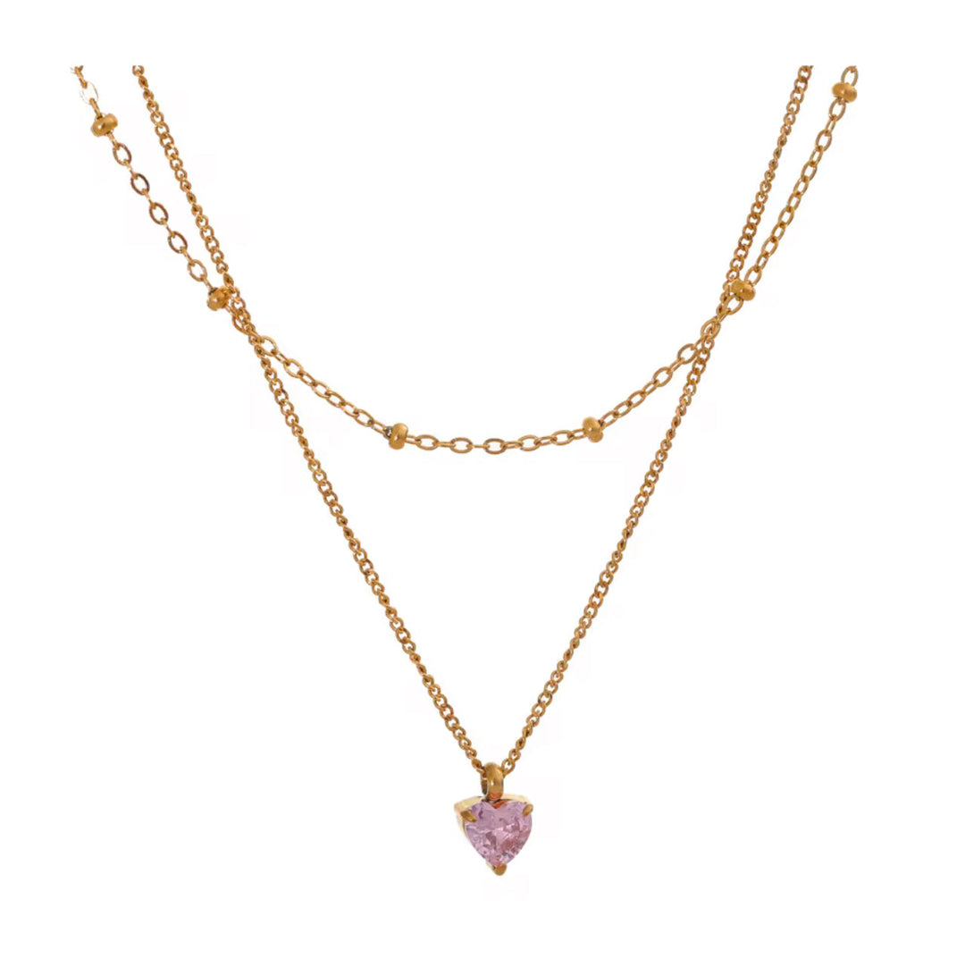 Necklace Elegant Heart Pendant