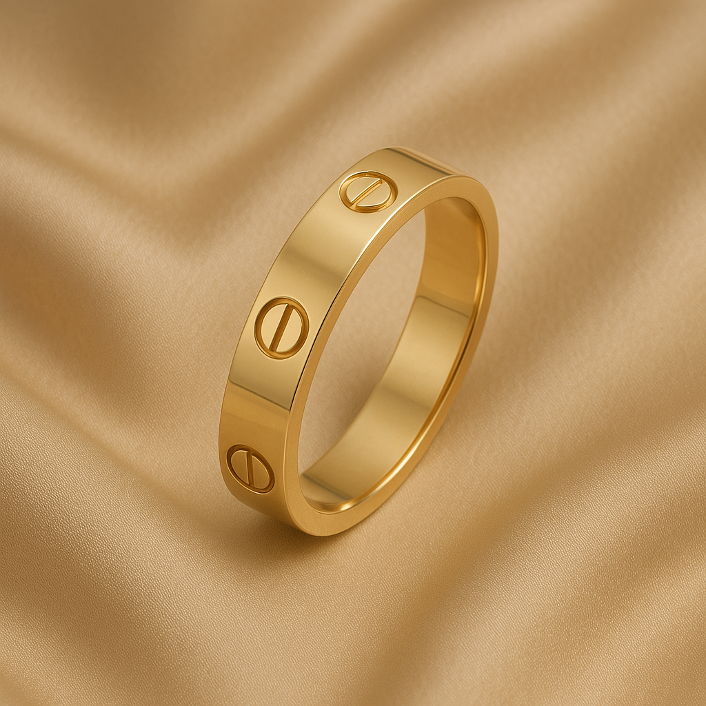 Minimalist Screw Design Ring