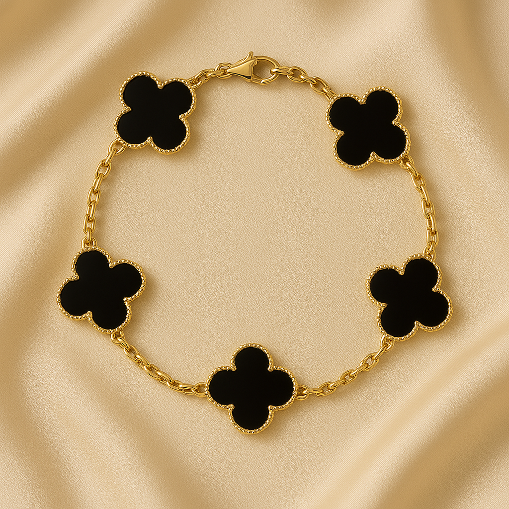 Black Clover Charm Bracelet