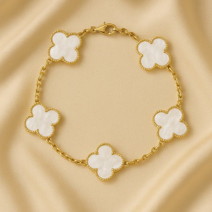 Delicate White Bracelet Set