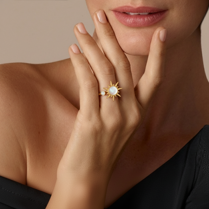 Calming Sun Spinner Ring - 87% Feel Relief Within Minutes