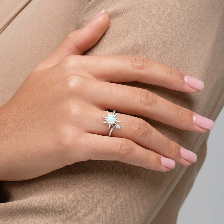 Calming Sun Spinner Ring - 87% Feel Relief Within Minutes