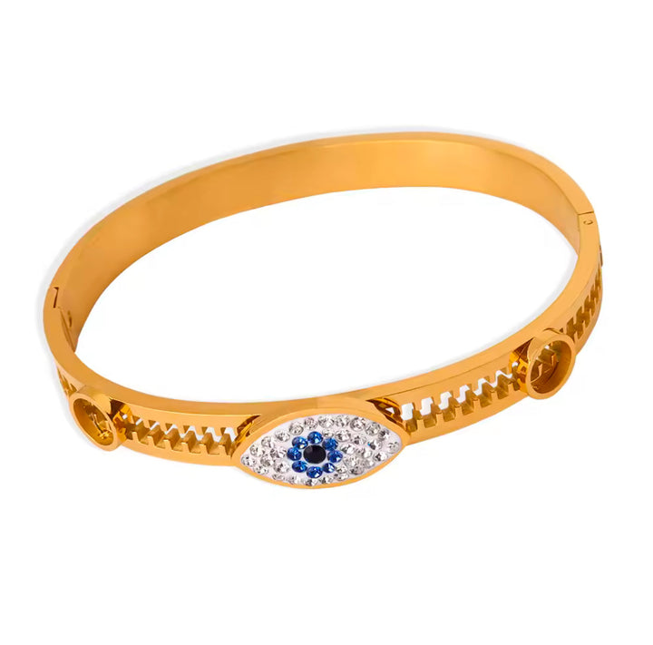 Radiant Protective Eye Gold Bangle