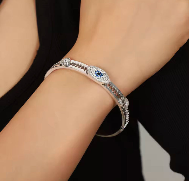 Radiant Protective Eye Gold Bangle