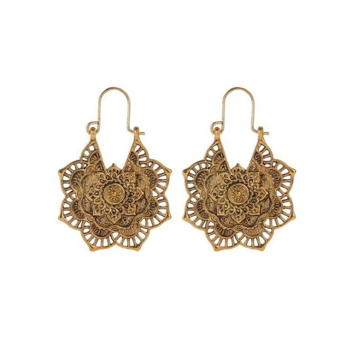 Delicate Mandala Drop Earrings