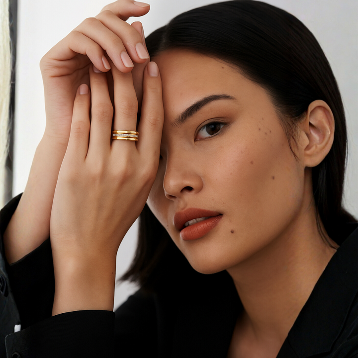 Classic Zirconia Inlay Ring