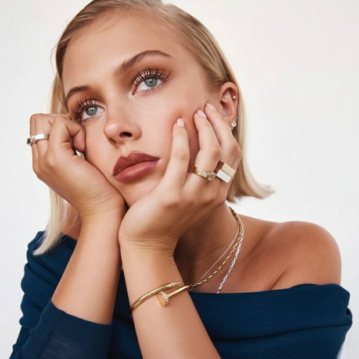 Elegant Nail-Inspired Bracelet