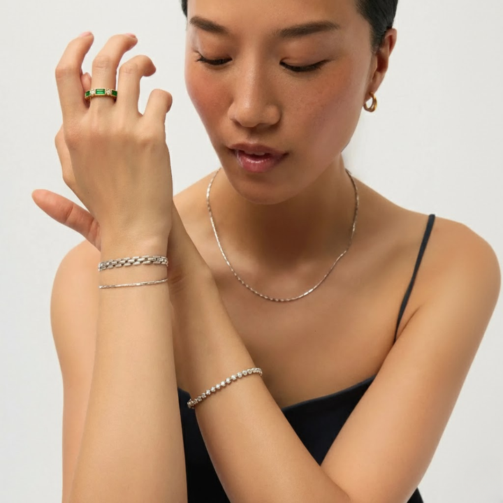 Green Gold Zirconia Ring