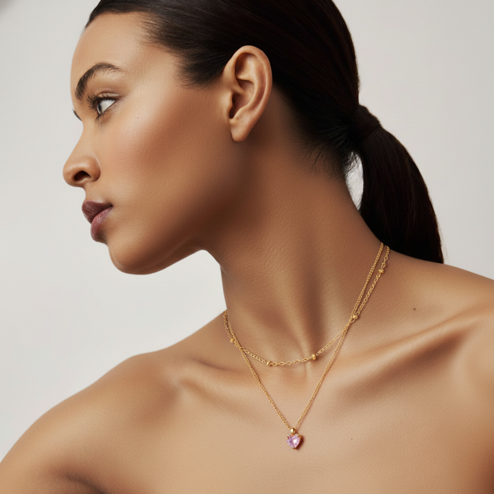 Necklace Elegant Heart Pendant