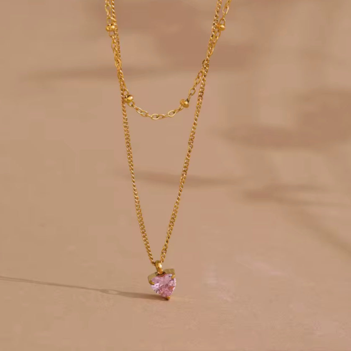 Necklace Elegant Heart Pendant