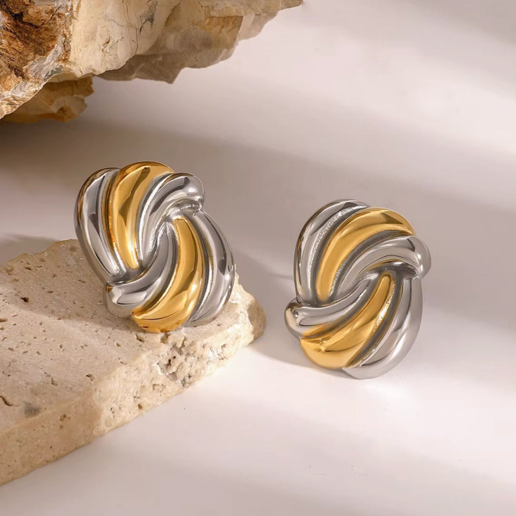Knot Stud Earrings Timeless Twisted Design