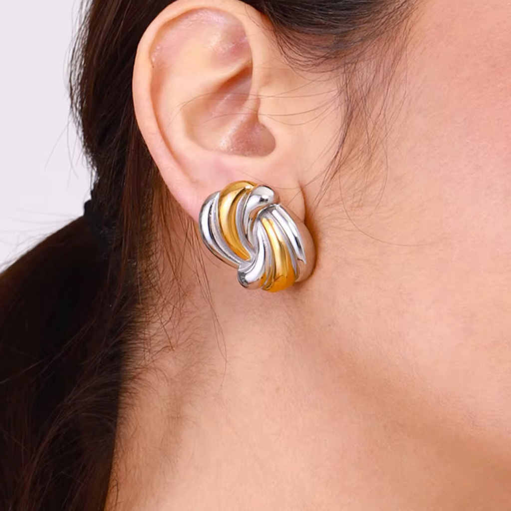 Knot Stud Earrings Timeless Twisted Design