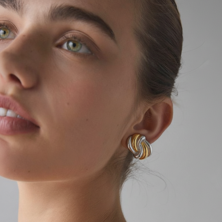 Knot Stud Earrings Timeless Twisted Design