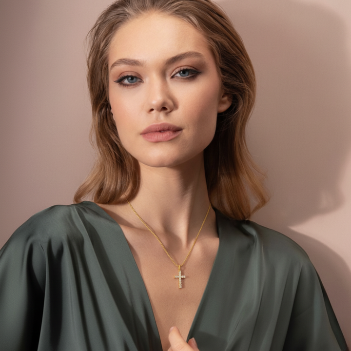 Don’t Cross Me Necklace – Elegant Cross Pendant