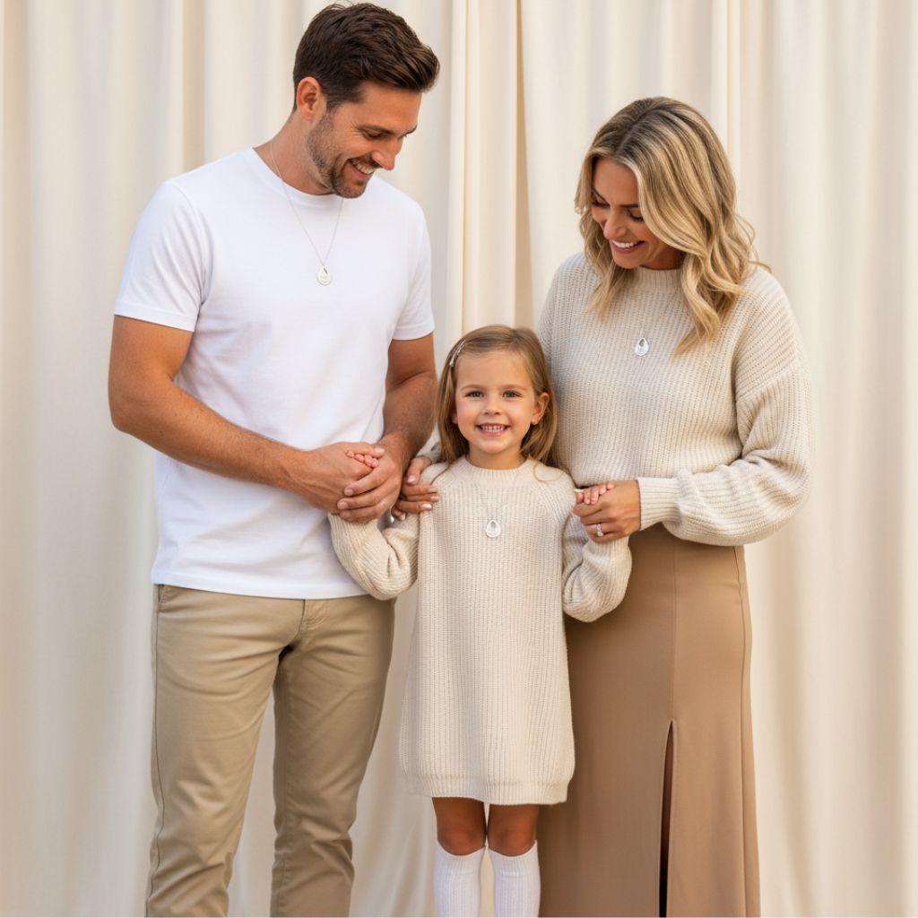 Personalized Engraved Drop Pendant Necklace (Up to 4 Names)