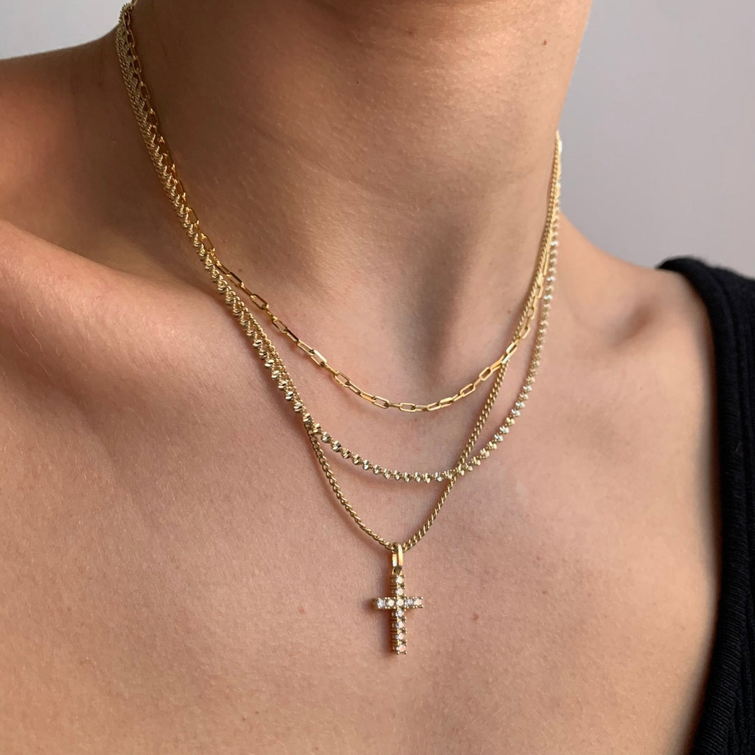 Don’t Cross Me Necklace – Elegant Cross Pendant