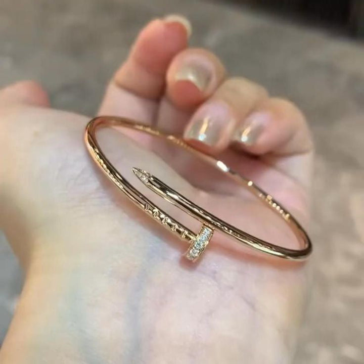 Elegant Nail-Inspired Bracelet