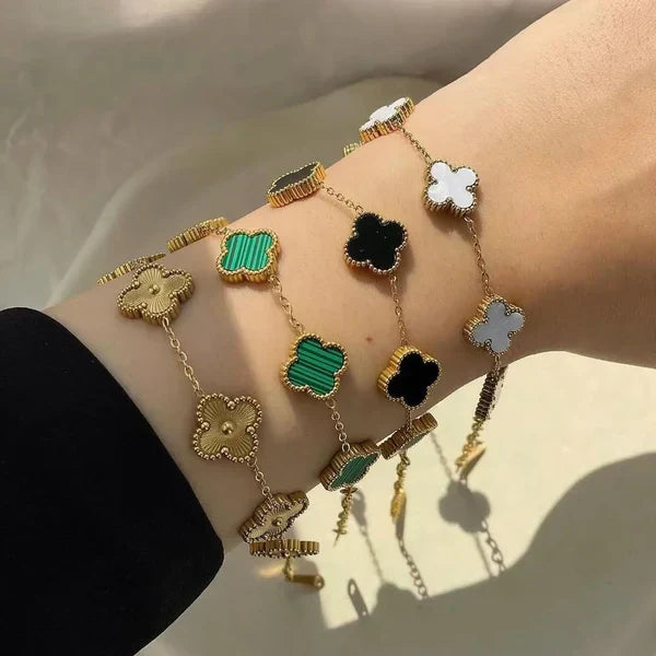 Clover Charm Bracelet Set