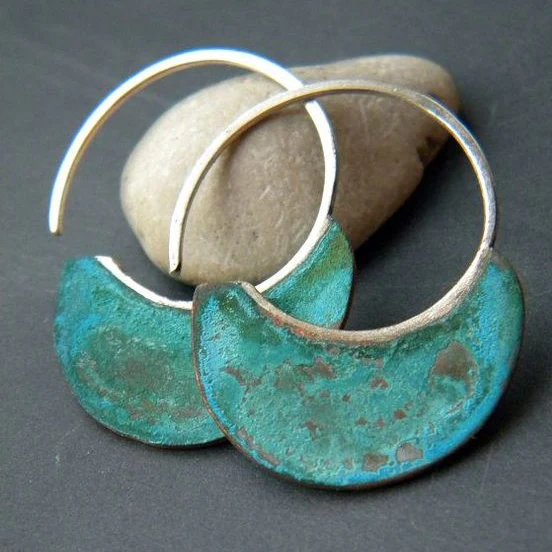 Antique-Look Turquoise Earrings