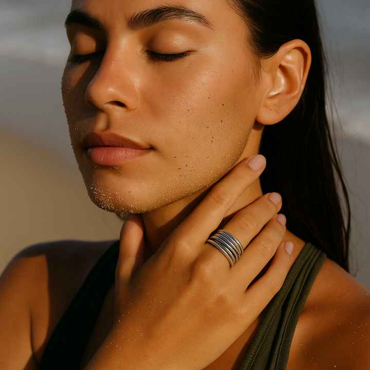Adjustable Silver Plated Ring