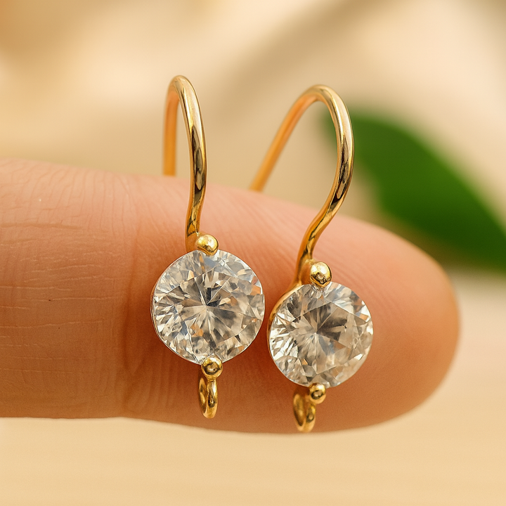 Elegant Gold and Silver Crystal Earrings – Sparkling Statement Jewelry for Every Occasion