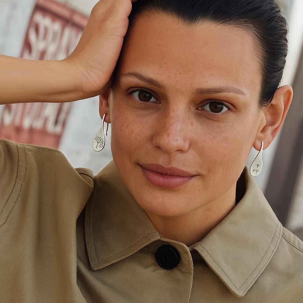 Silver Dandelion Earrings