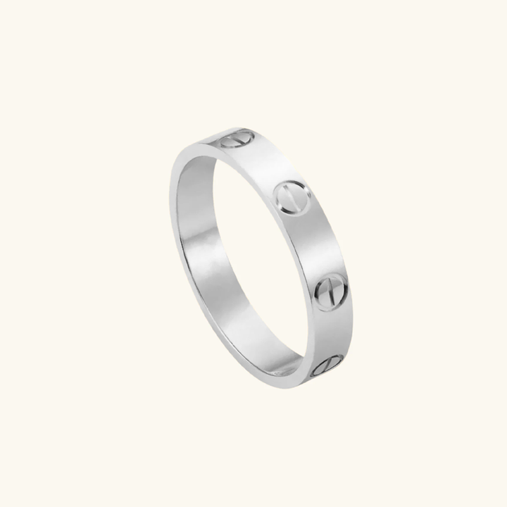 Minimalist Screw Design Ring