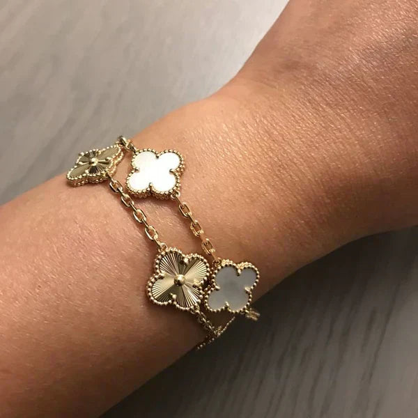 Clover Charm Bracelet Set
